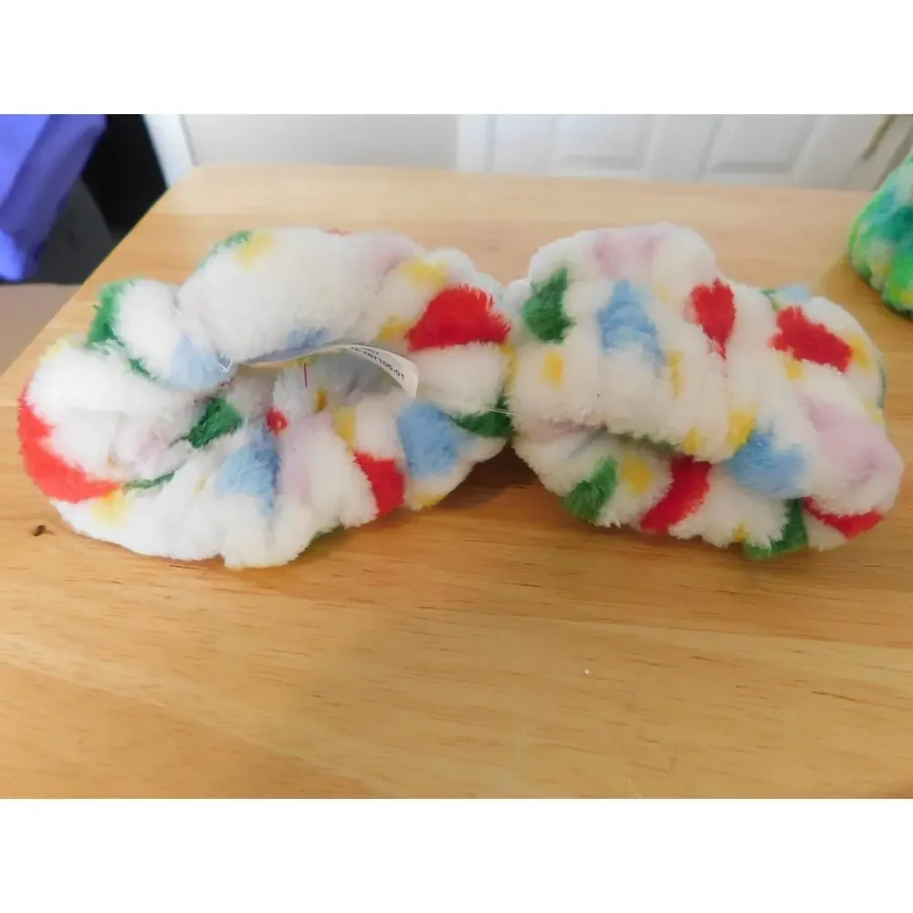 Creatology White with Blue, Green, Yellow & Red Spa Wristbands Set of 2 New